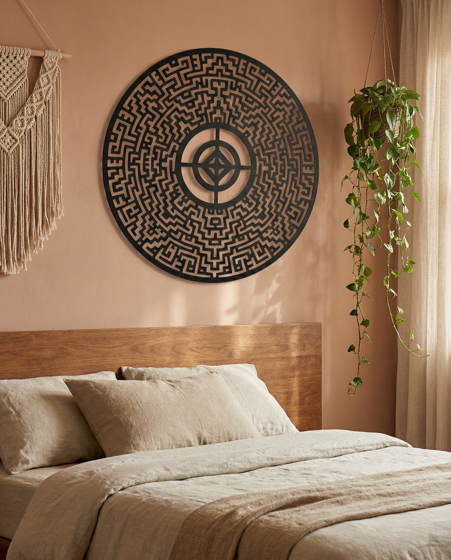 The Obsidian Labyrinth | Metal Wall Art