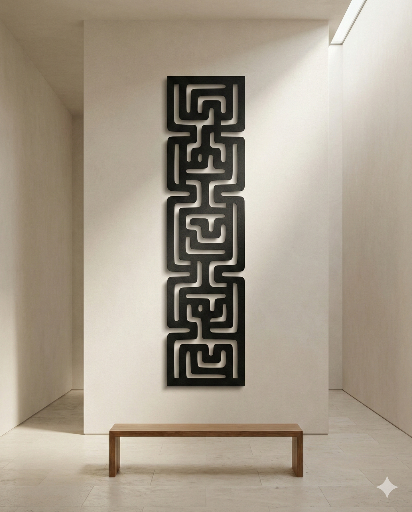 The River Glyph | Metal Wall Art