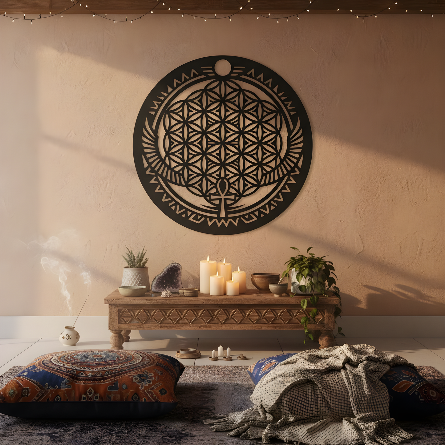 The Ankh Halo | Metal Wall Art