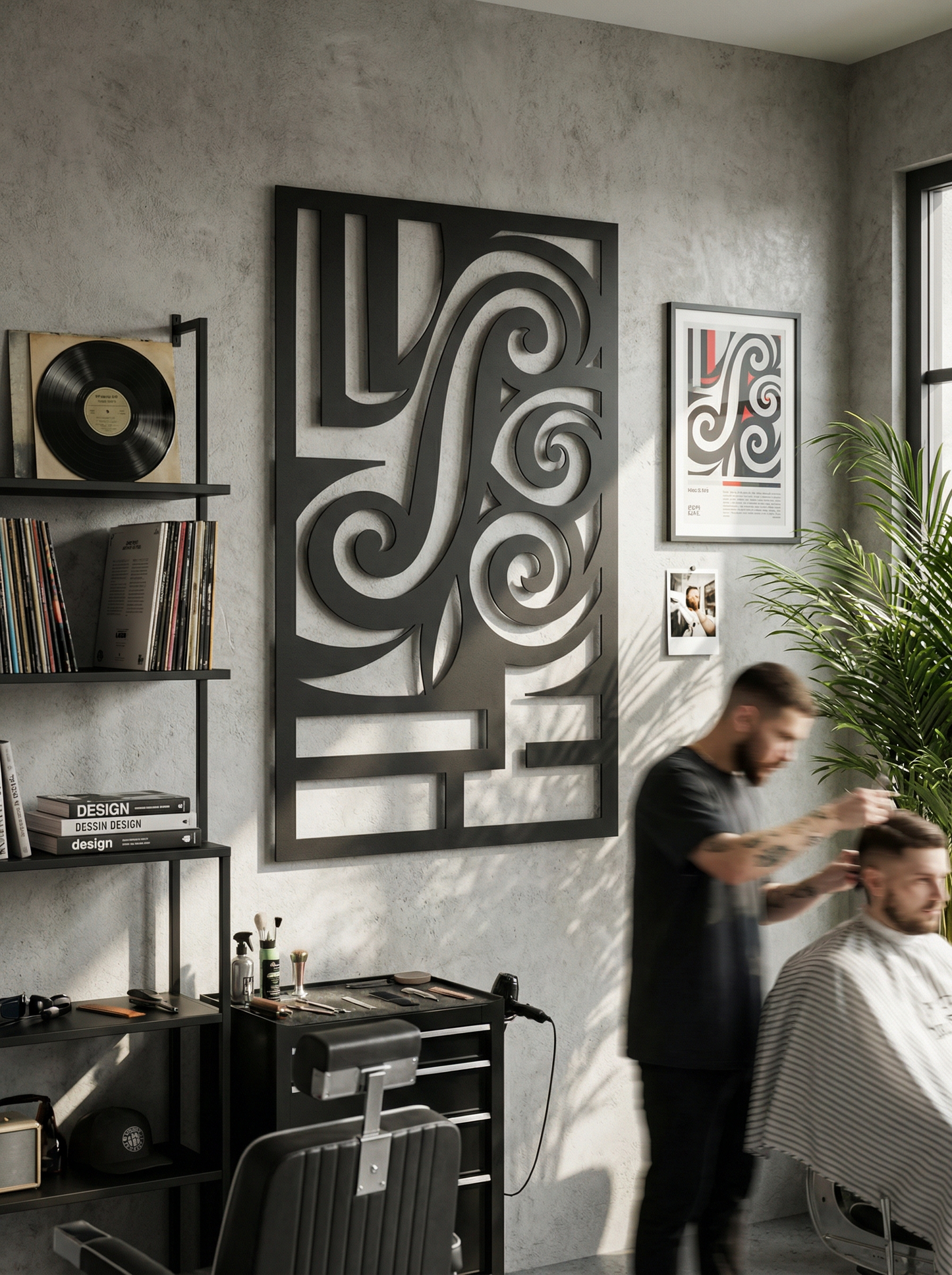 Scrollwork Cipher Panel