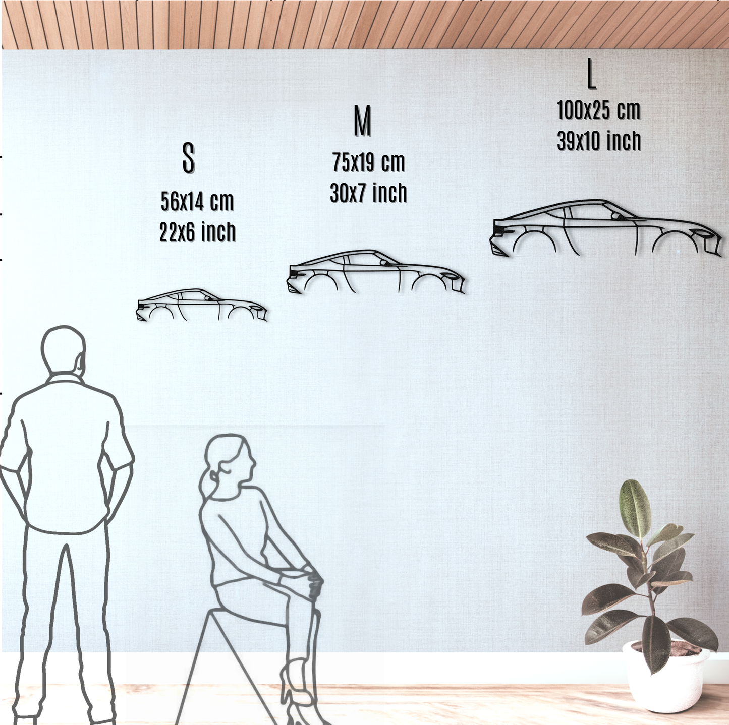 Nissan Z Car Metal Wall Art