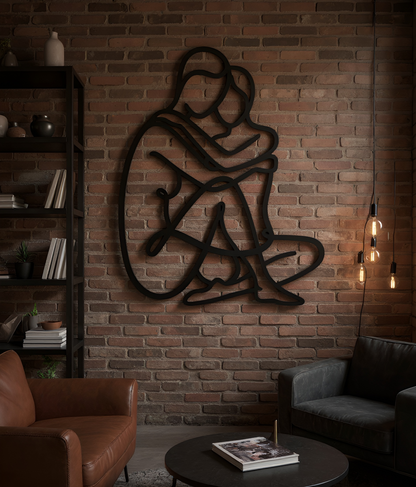 The Hearth Embrace | Metal Wall Art