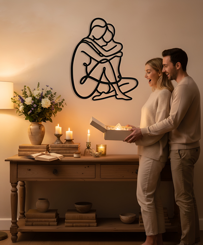 The Hearth Embrace | Metal Wall Art