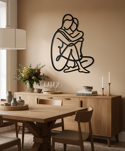 The Hearth Embrace | Metal Wall Art