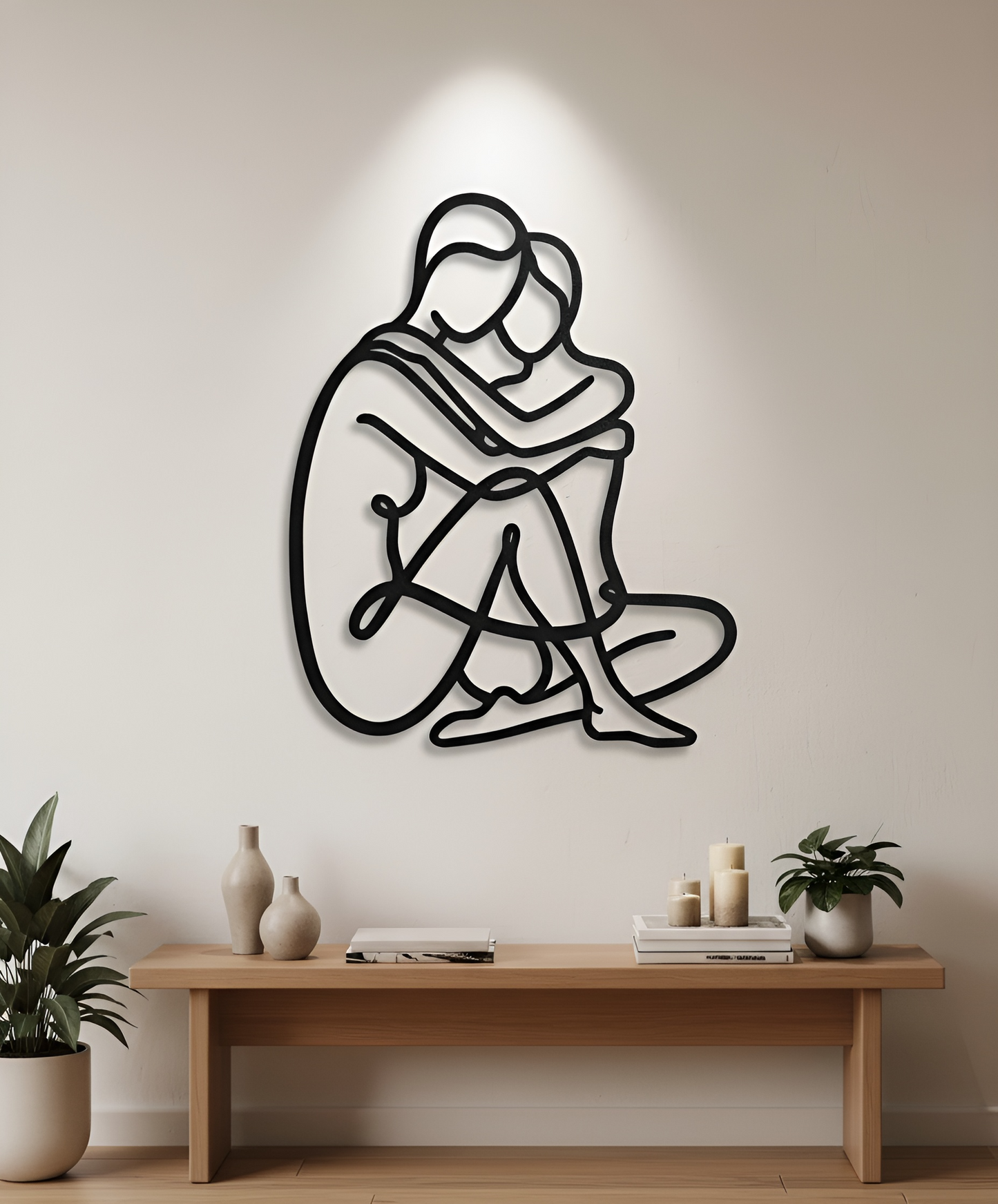The Hearth Embrace | Metal Wall Art