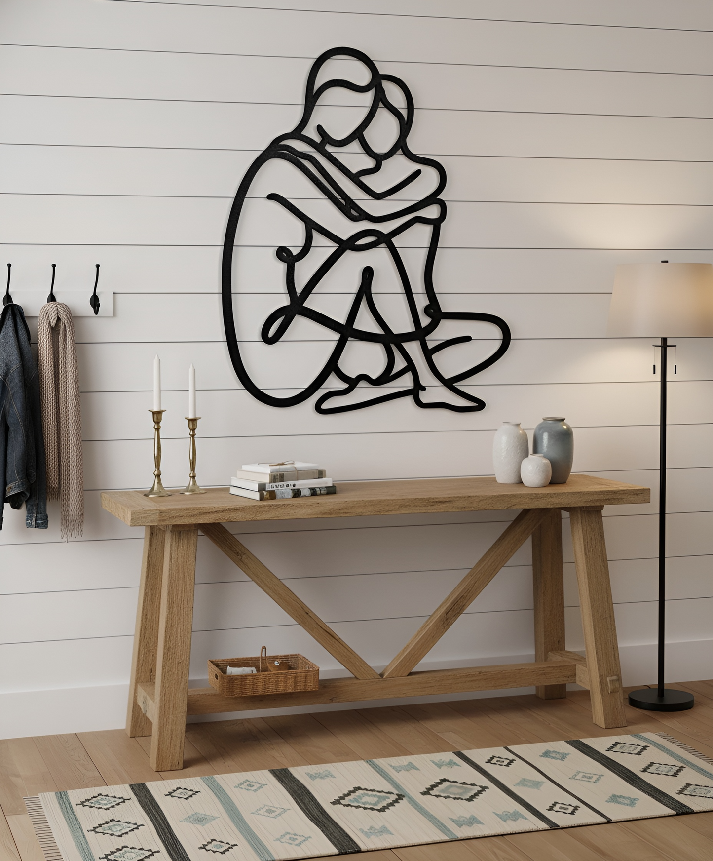 The Hearth Embrace | Metal Wall Art