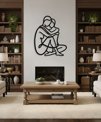 The Hearth Embrace | Metal Wall Art