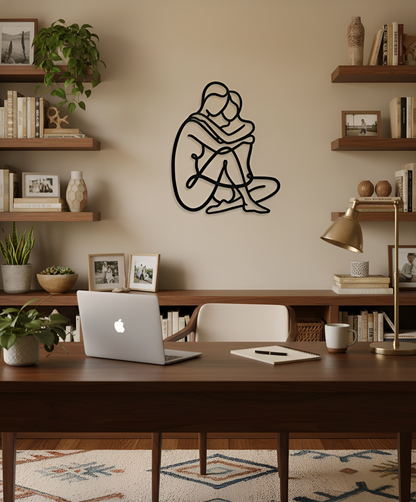 The Hearth Embrace | Metal Wall Art