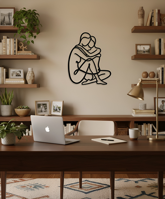 The Hearth Embrace | Metal Wall Art