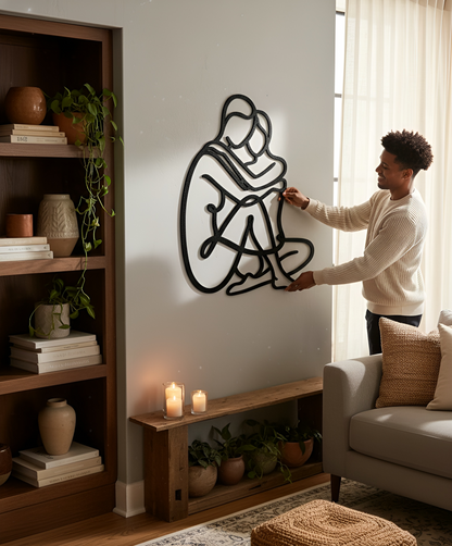 The Hearth Embrace | Metal Wall Art