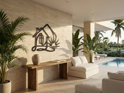 The Hearth Meridian | Metal Wall Art