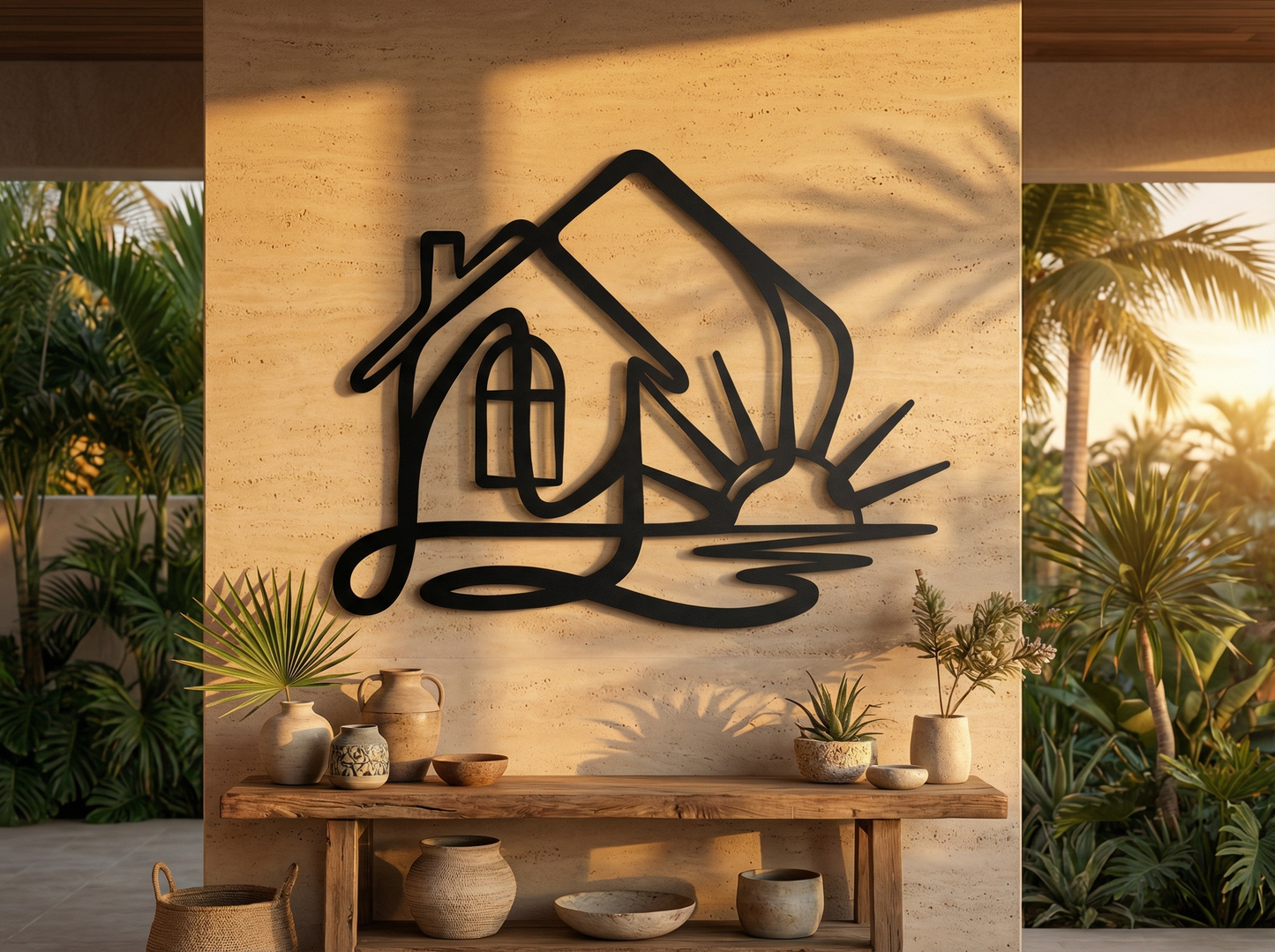 The Hearth Meridian | Metal Wall Art