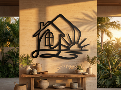 The Hearth Meridian | Metal Wall Art