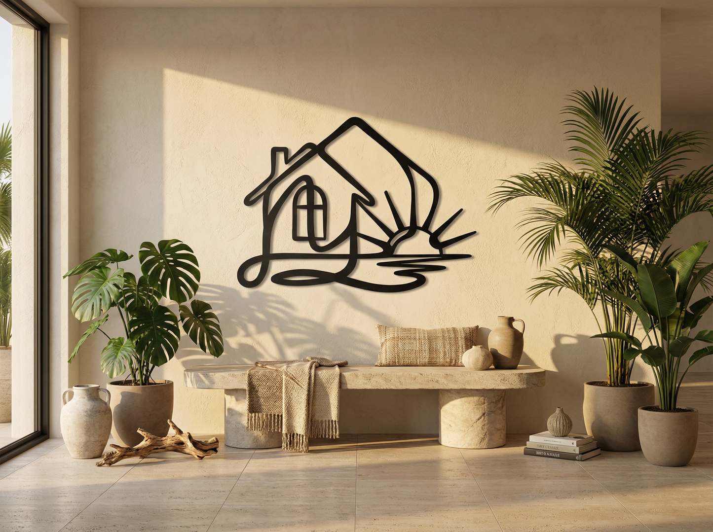 The Hearth Meridian | Metal Wall Art