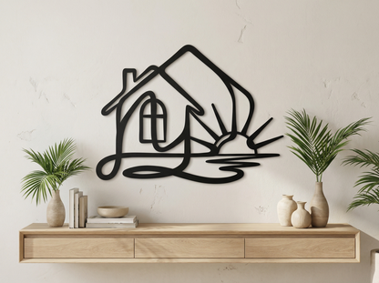 The Hearth Meridian | Metal Wall Art