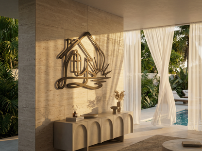 The Hearth Meridian | Metal Wall Art