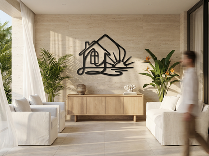 The Hearth Meridian | Metal Wall Art