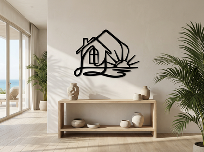 The Hearth Meridian | Metal Wall Art