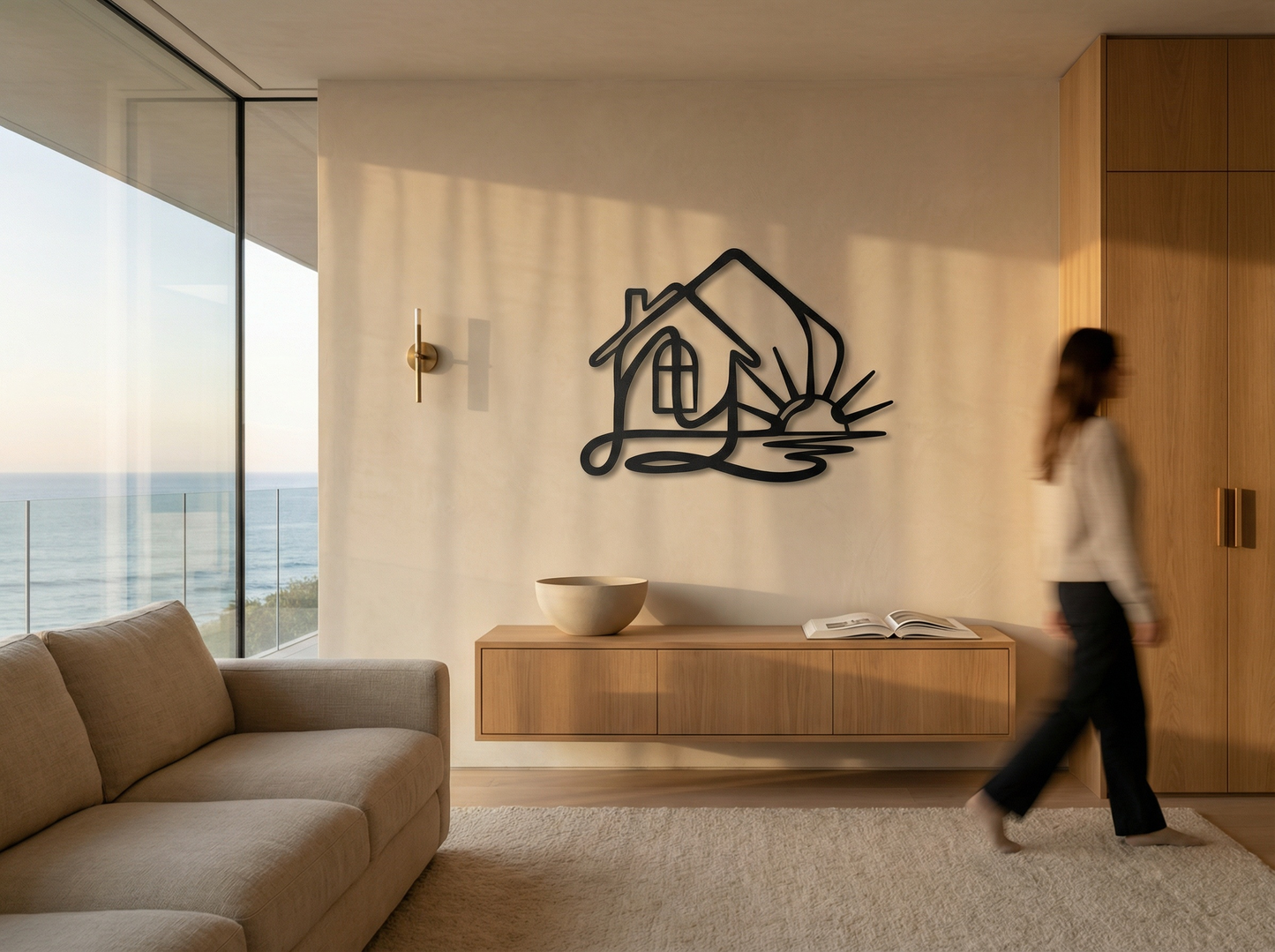 The Hearth Meridian | Metal Wall Art