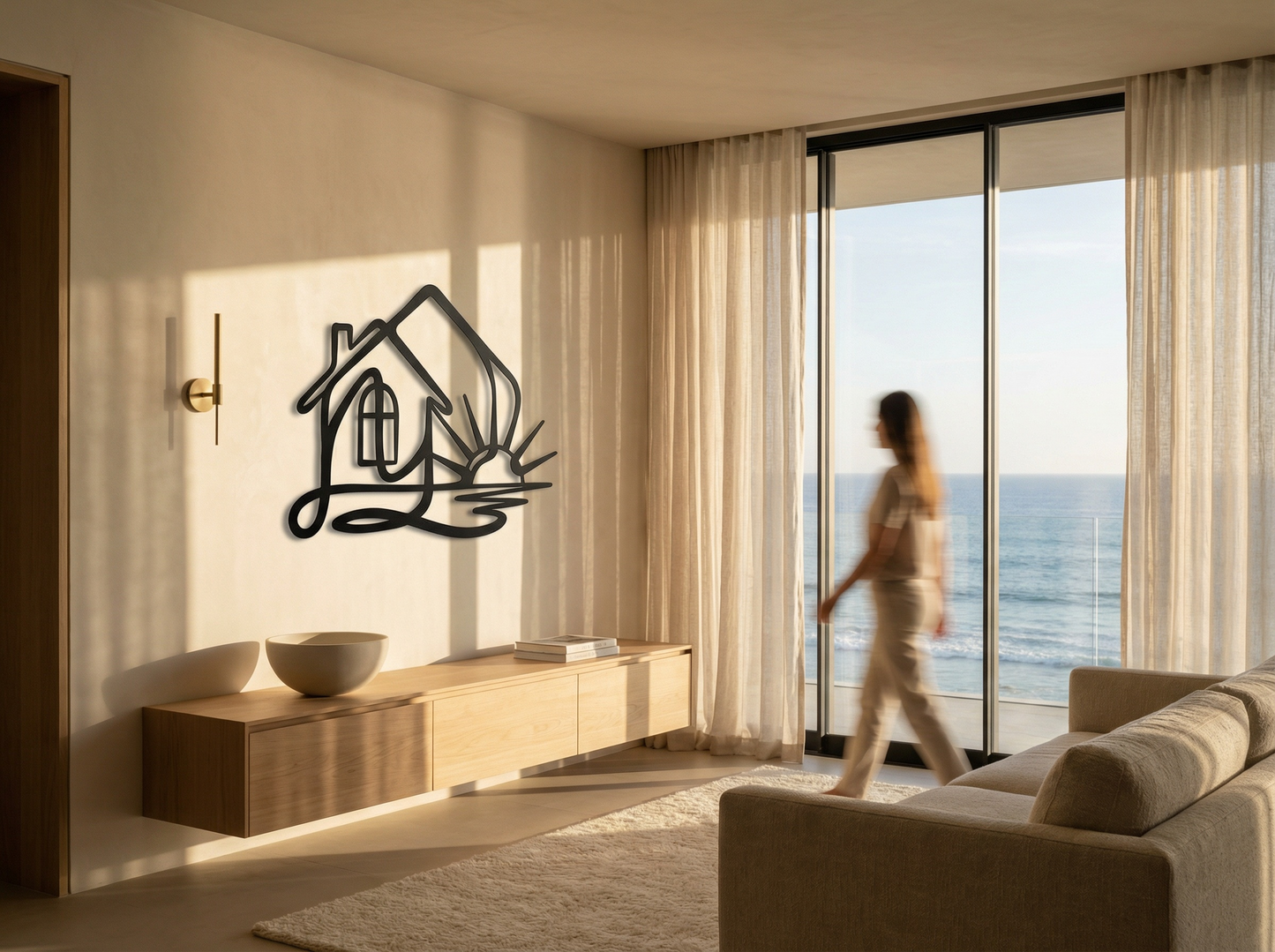 The Hearth Meridian | Metal Wall Art