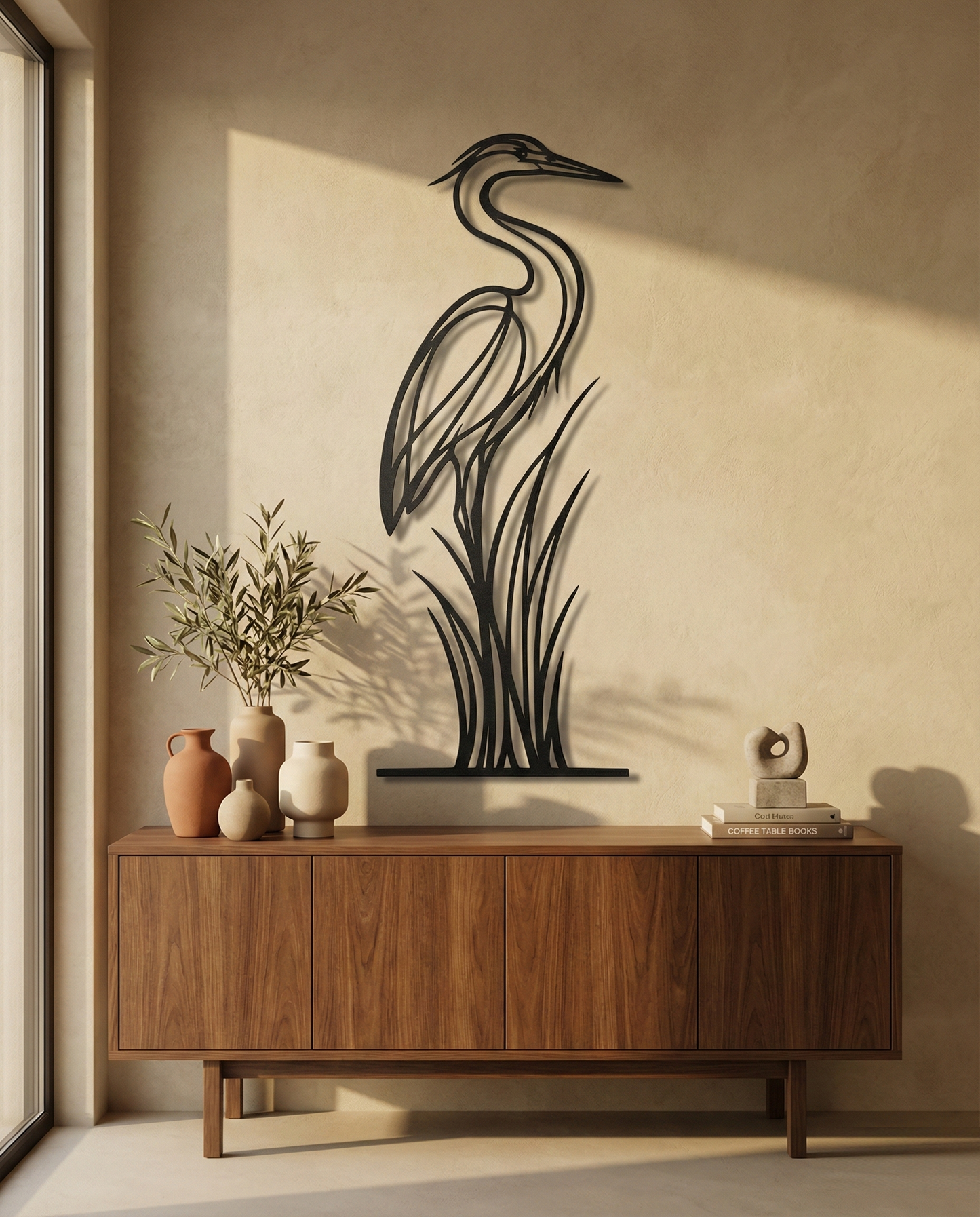 The Marsh Sentinel | Metal Wall Art