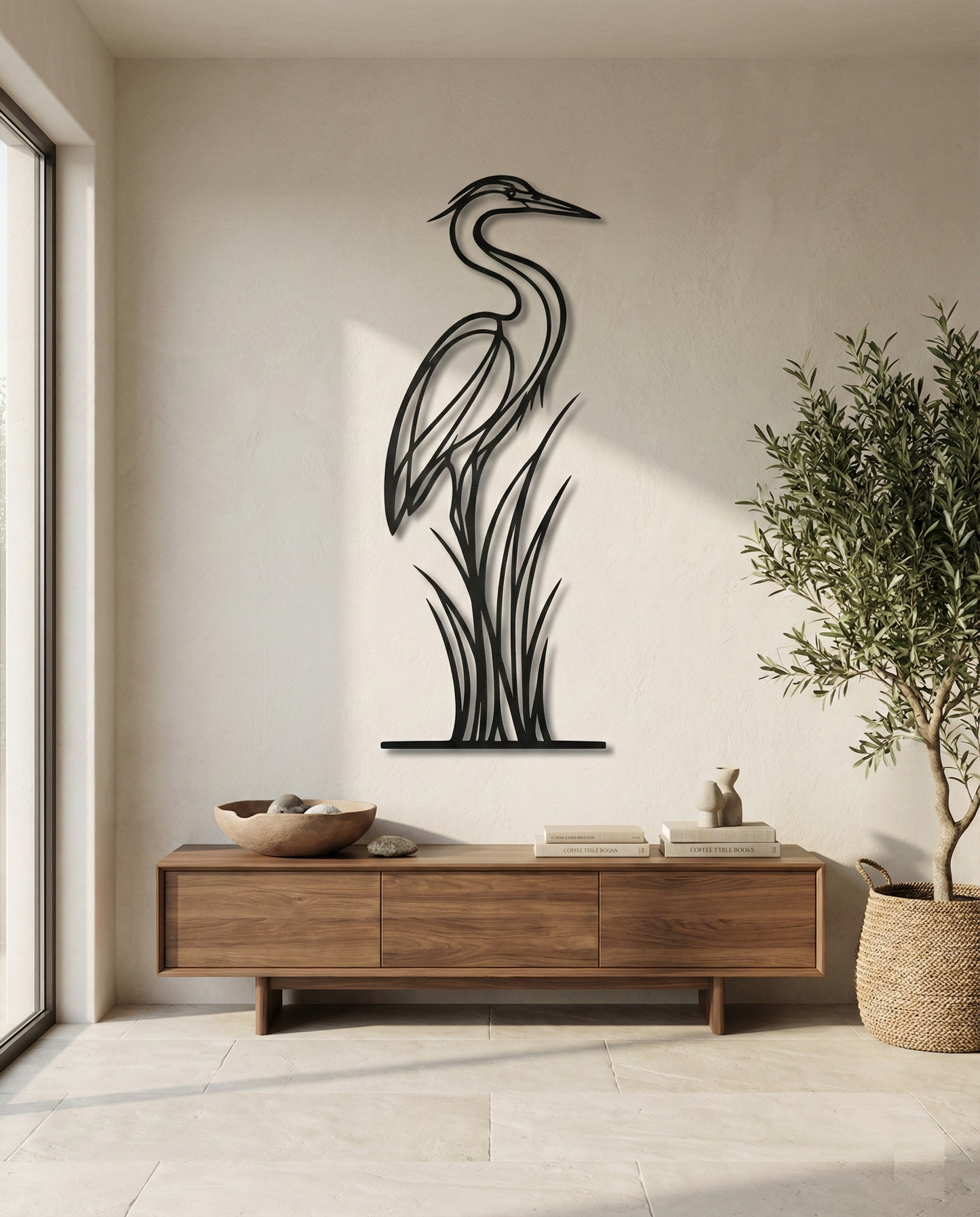 The Marsh Sentinel | Metal Wall Art