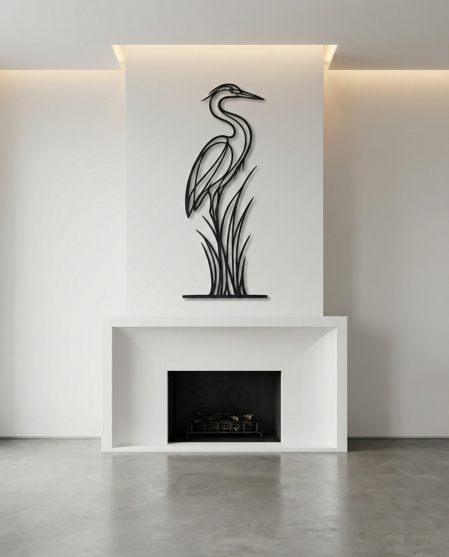 The Marsh Sentinel | Metal Wall Art