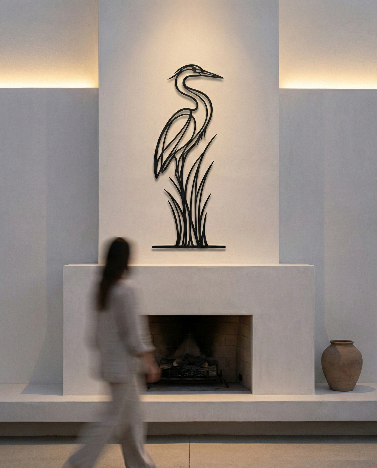 The Marsh Sentinel | Metal Wall Art