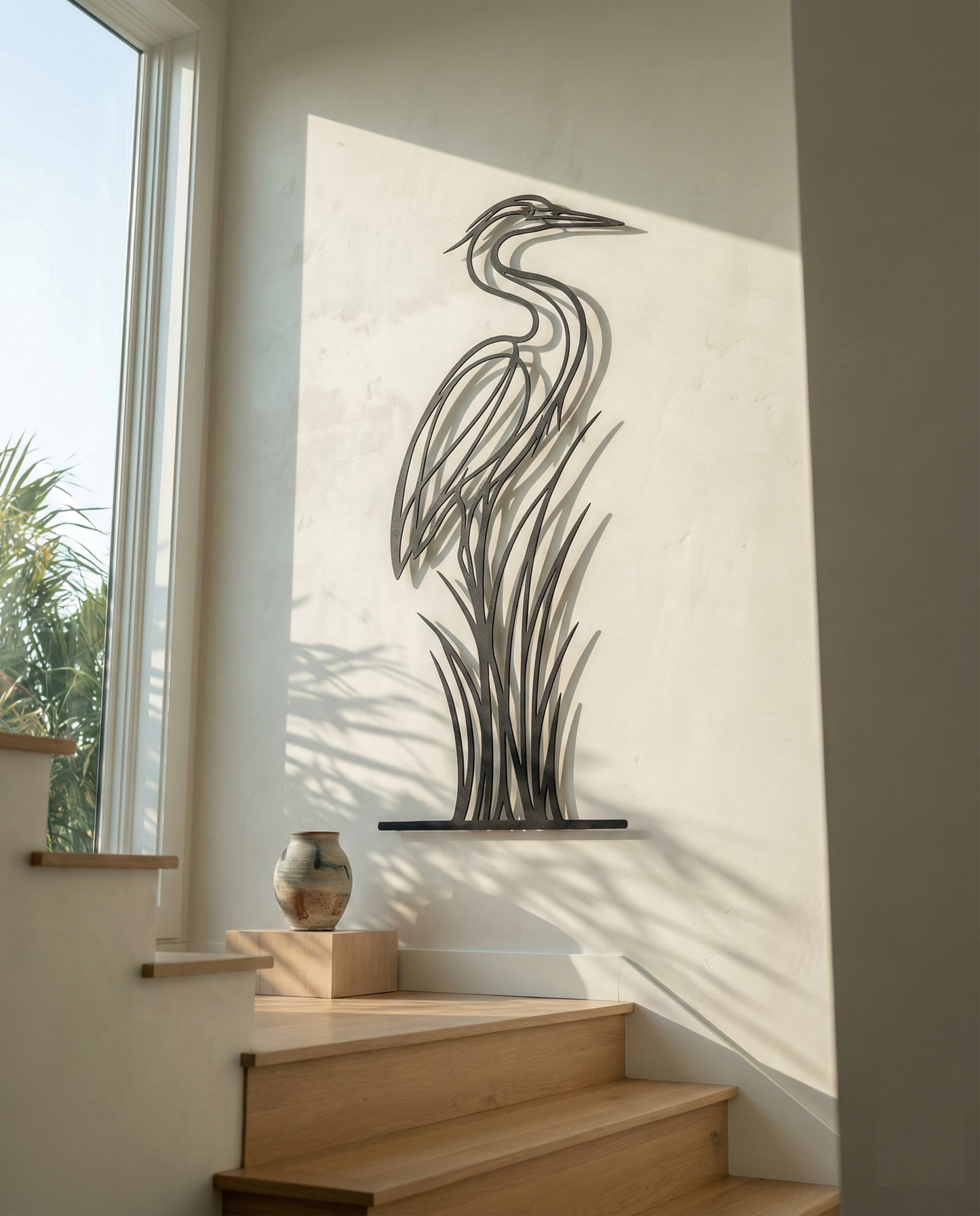 The Marsh Sentinel | Metal Wall Art