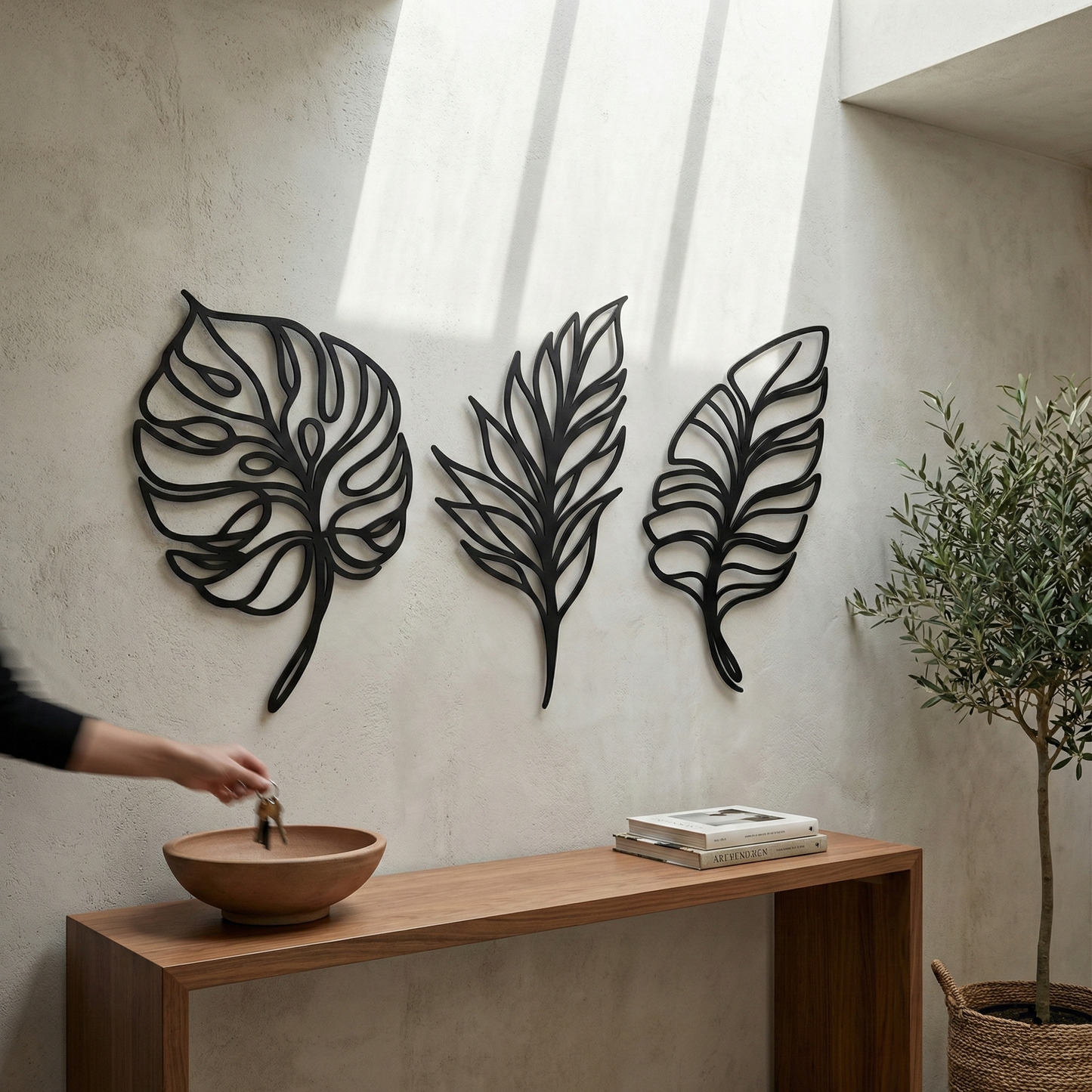 The Verdure Trio | Metal Wall Art Set