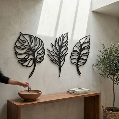 The Verdure Trio | Metal Wall Art Set