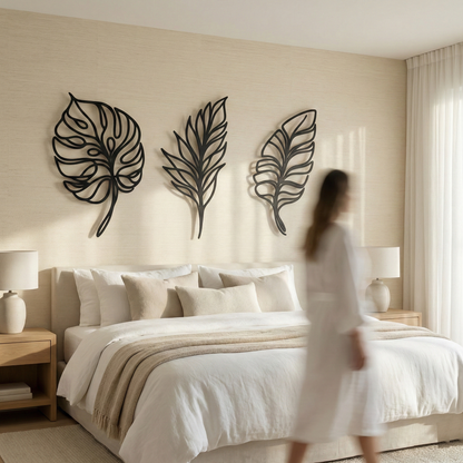 The Verdure Trio | Metal Wall Art Set