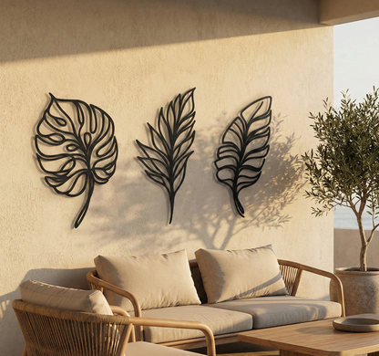 The Verdure Trio | Metal Wall Art Set