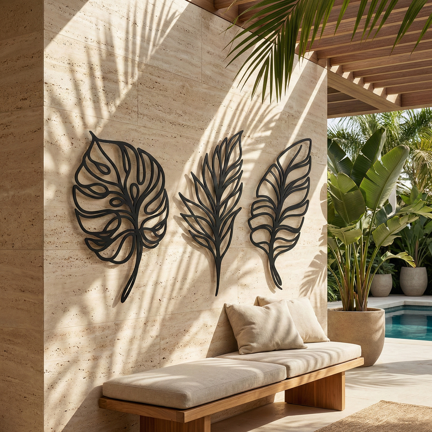 The Verdure Trio | Metal Wall Art Set