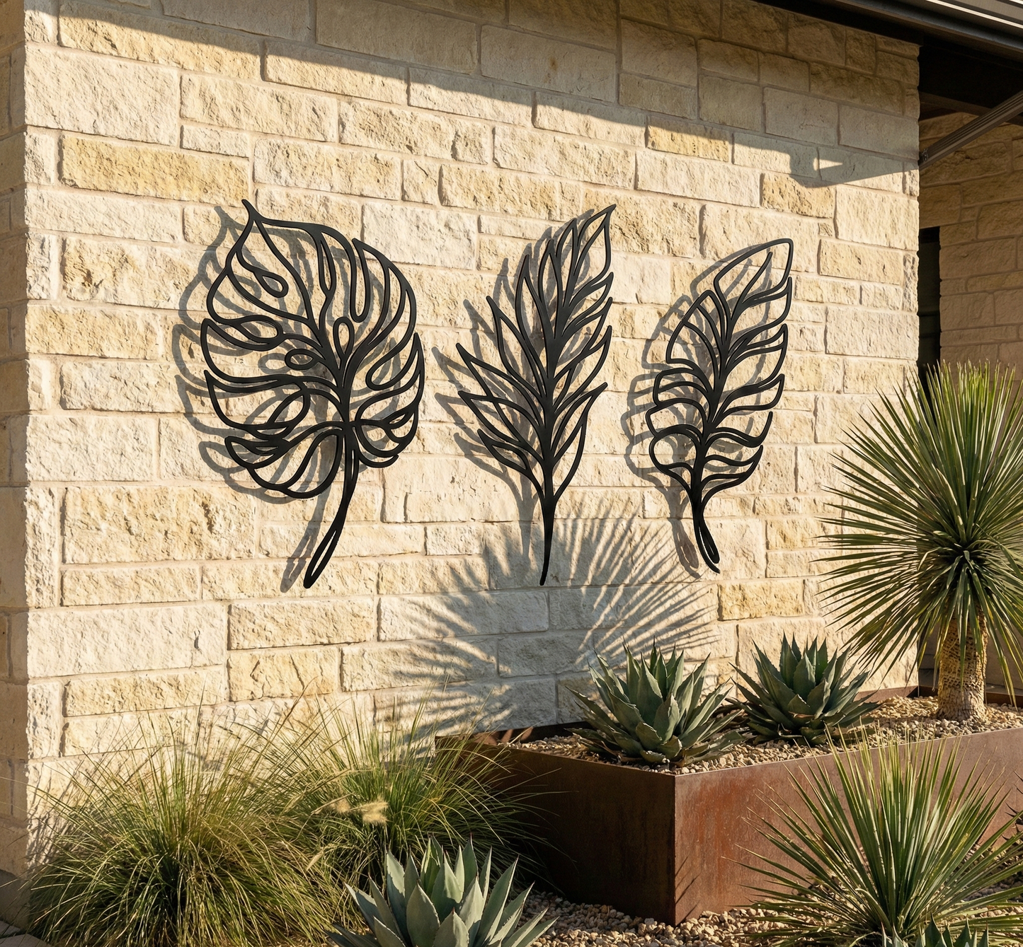 The Verdure Trio | Metal Wall Art Set