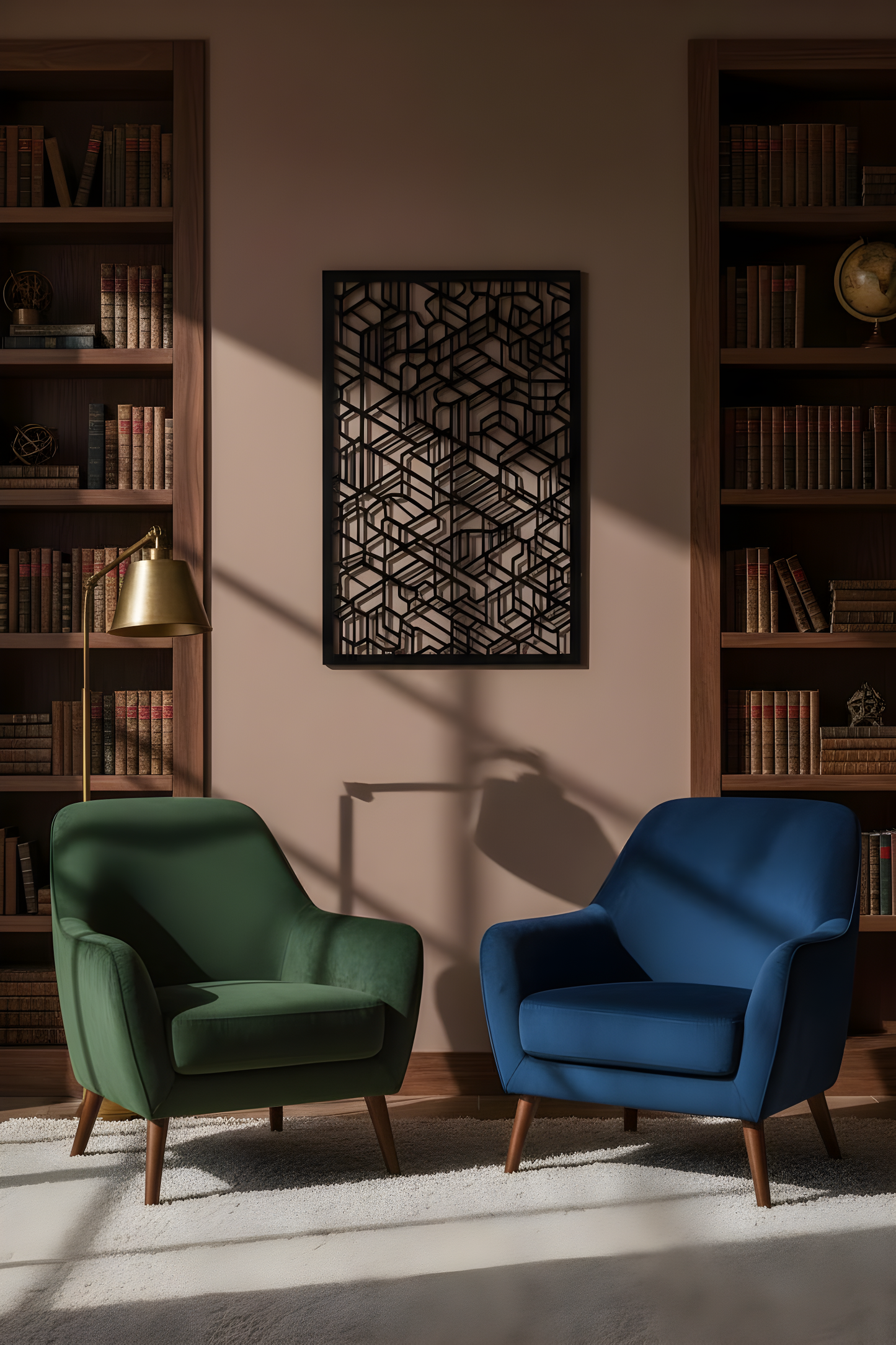 The Basalt Lattice | Metal Wall Art