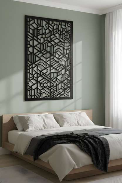 The Basalt Lattice | Metal Wall Art