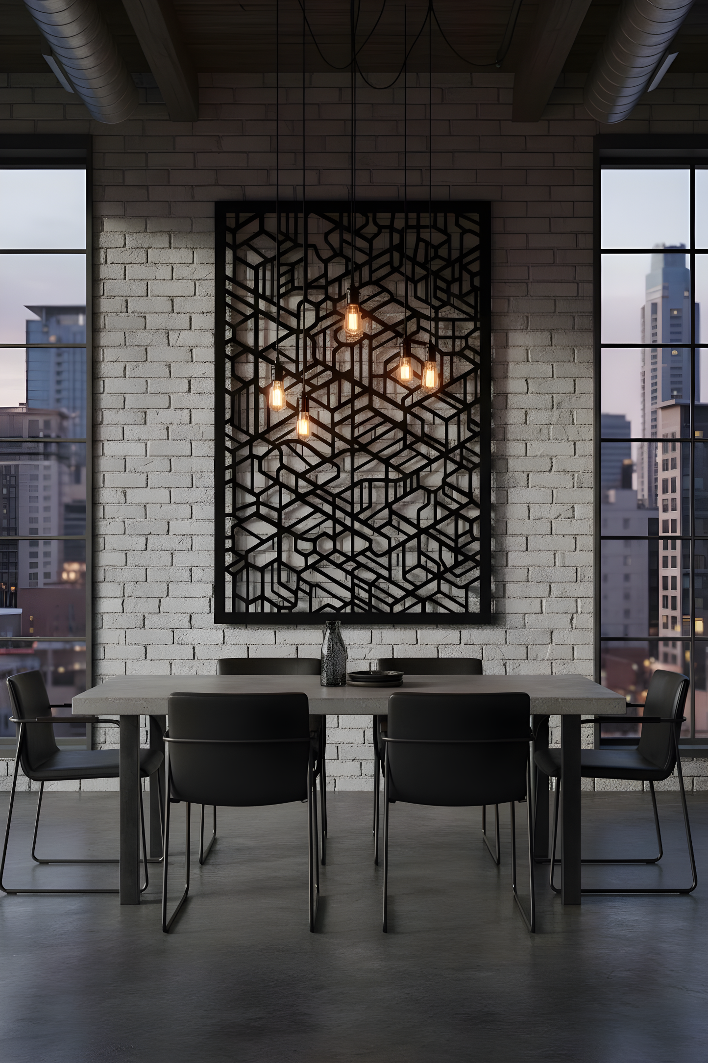 The Basalt Lattice | Metal Wall Art