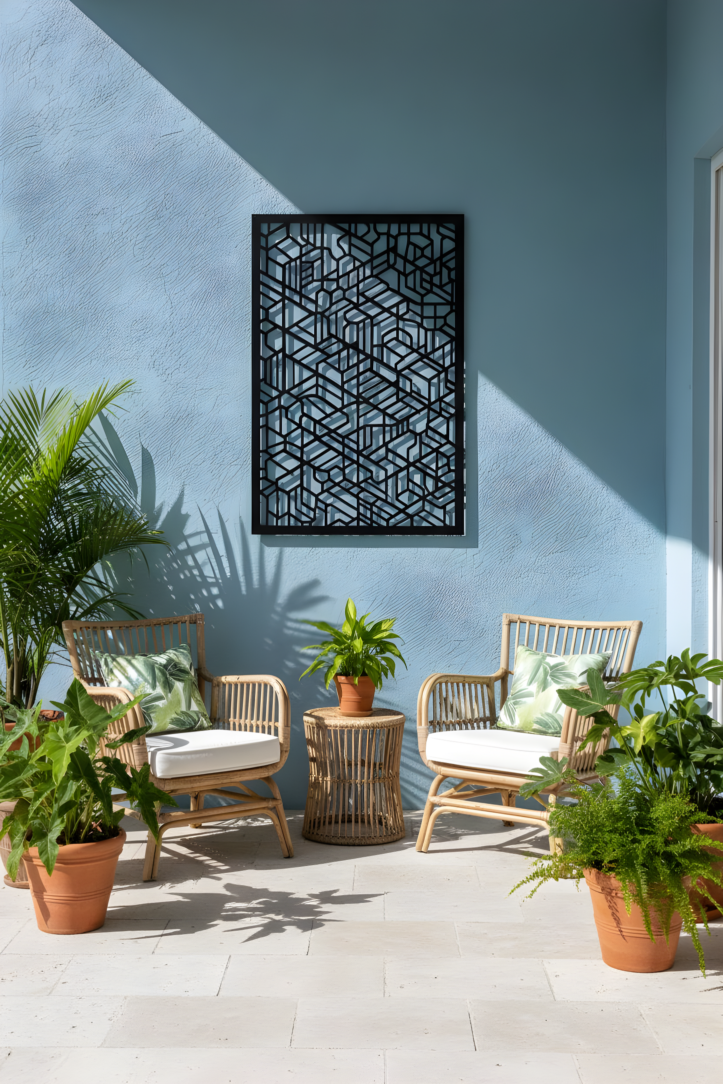 The Basalt Lattice | Metal Wall Art
