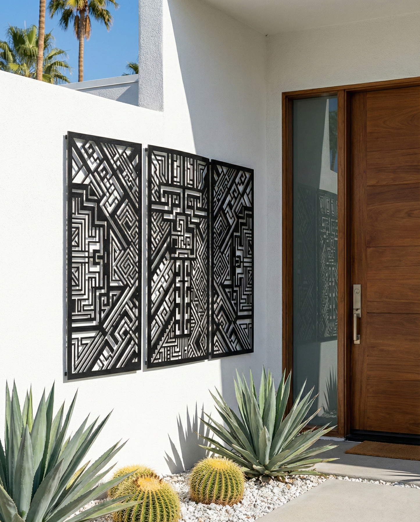 The Glyphgate Triad | Metal Wall Art Set