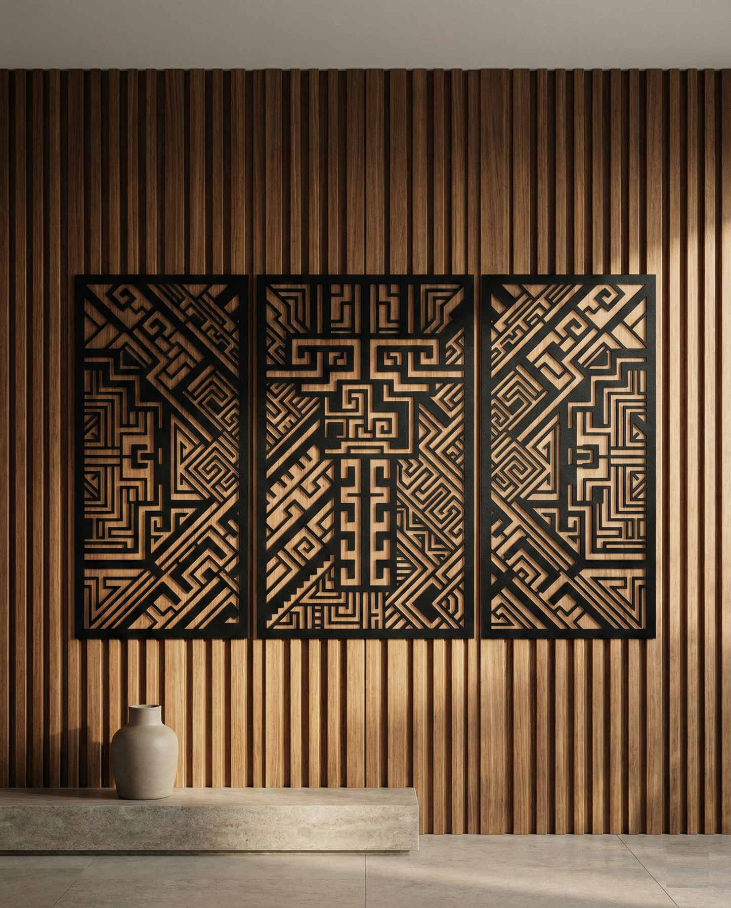 The Glyphgate Triad | Metal Wall Art Set