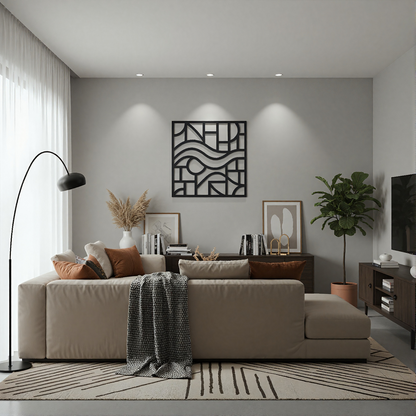 The Meridian Current | Metal Wall Art