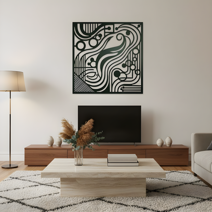 The Oracle Circuit | Metal Wall Art