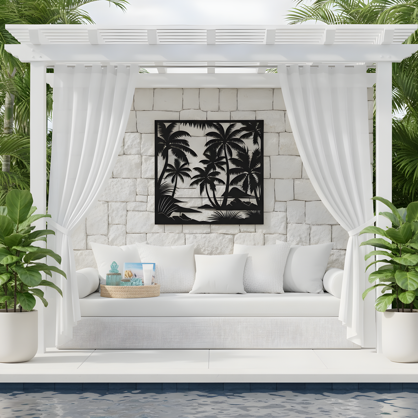 The Lagoon Canopy | Metal Wall Art