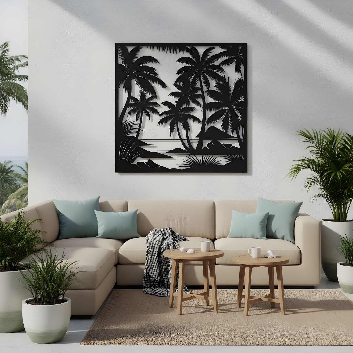 The Lagoon Canopy | Metal Wall Art
