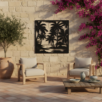 The Lagoon Canopy | Metal Wall Art