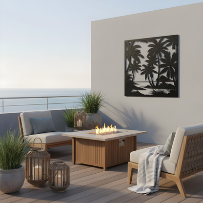 The Lagoon Canopy | Metal Wall Art