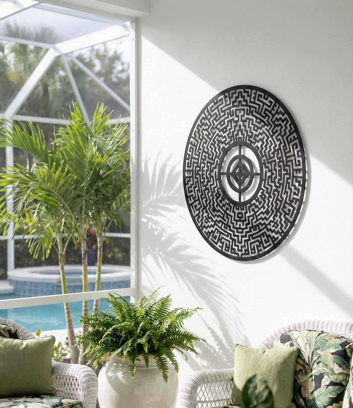 The Obsidian Labyrinth | Metal Wall Art