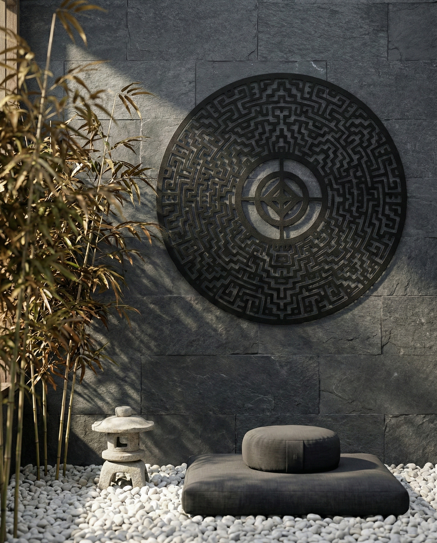 The Obsidian Labyrinth | Metal Wall Art