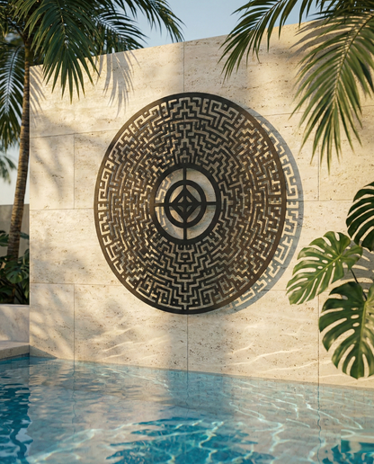 The Obsidian Labyrinth | Metal Wall Art